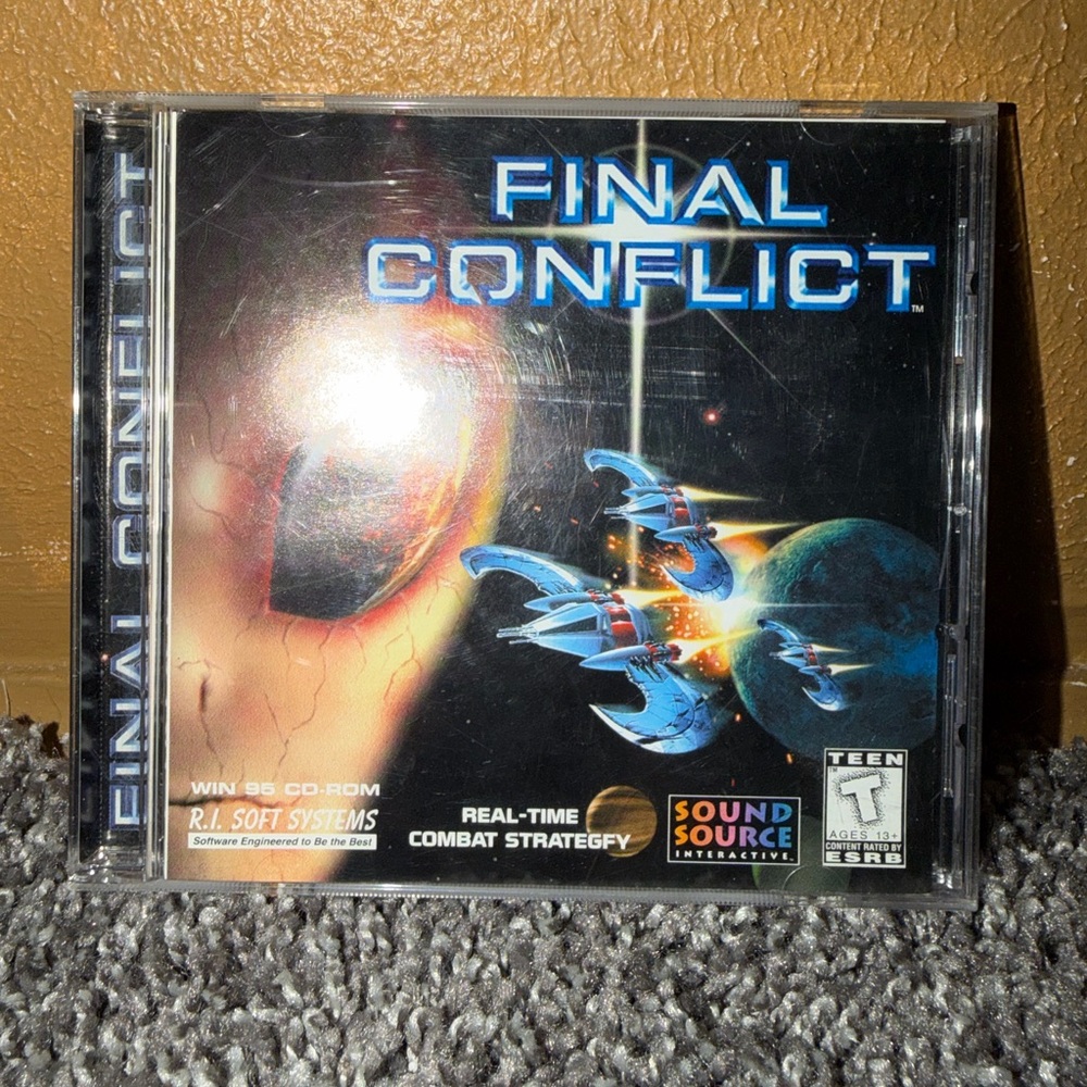 Final Conflict Sound Source Interactive PC Video Game Vintage 1997 Complete Used